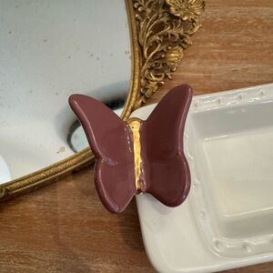 Nora Fleming Dusty Rose Brand New Signing Butterfly (Limited Edition)